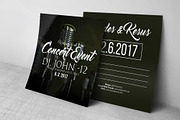 Concert Event Invitaion Post Card