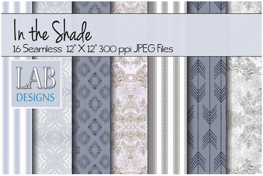 16 Seamless Blue & Grey Textures