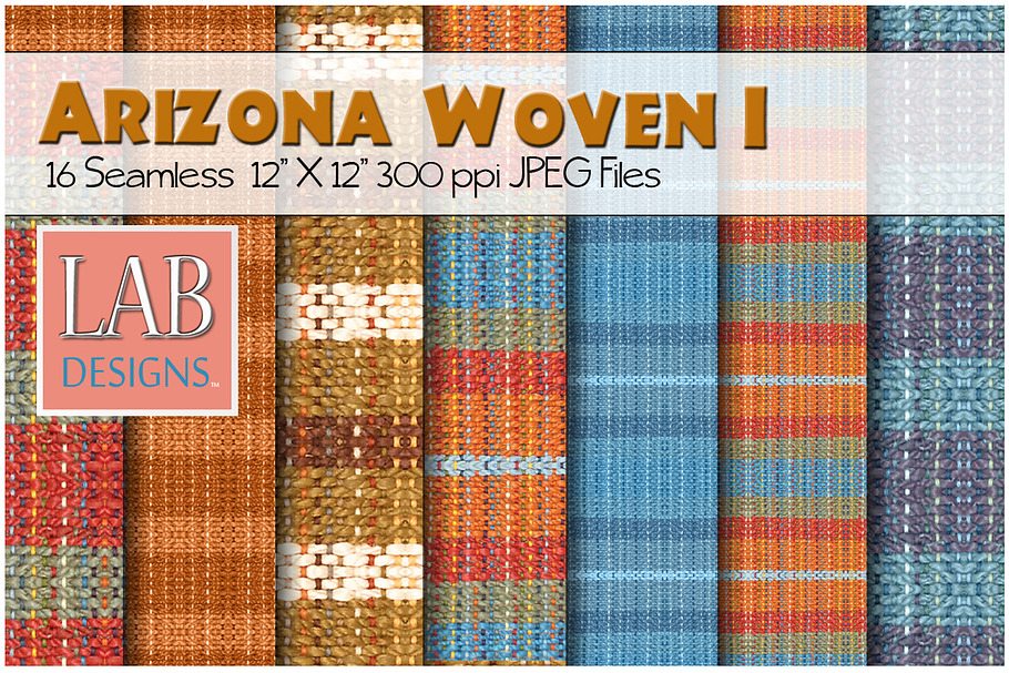 16 Southwest Woven Fabric Textures