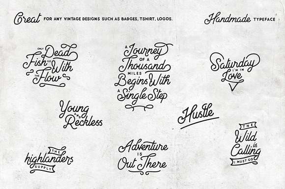 North Land Typeface - Font Bundle in Stamp Fonts - product preview 9