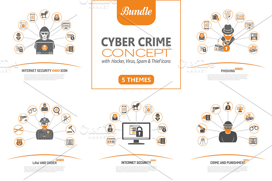 Cyber Crime Concepts in Illustrations - product preview 8