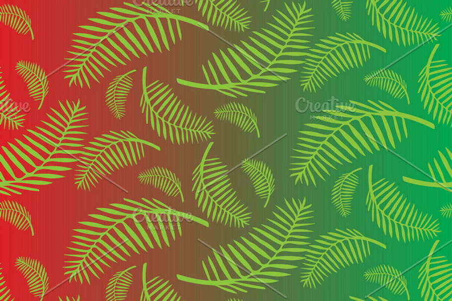 Palm branches pattern