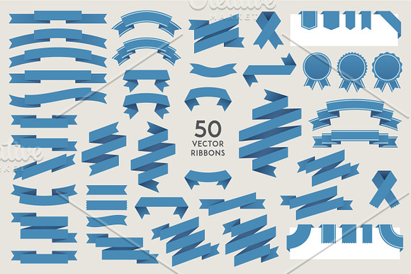 Vector Ribbons Pack in Illustrations - product preview 1