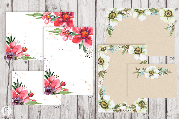 70% OFF. 8 sets of floral watercolor in Illustrations - product preview 2