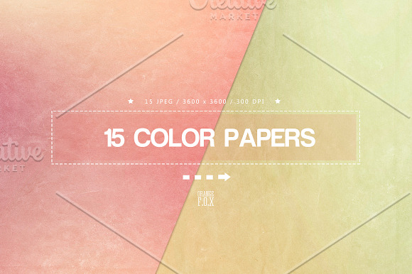 15 Color Papers in Textures - product preview 1