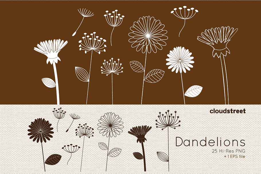 Dandelions Clipart