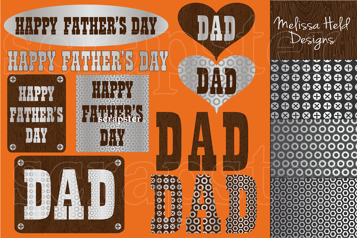 Father's Day Hardware Clipart in Graphics - product preview 8