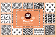55 Painted Seamless Patterns
