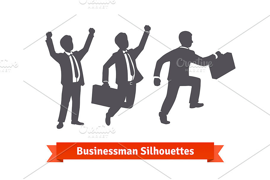 Businessman silhouettes