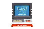 ATM machine with current operation