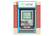 Street ATM teller machine 