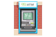Street ATM teller machine