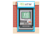 Street ATM teller machine 