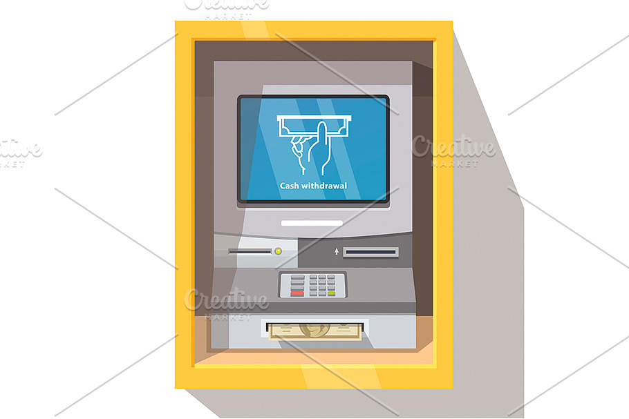 Street ATM teller machine  in Illustrations - product preview 8