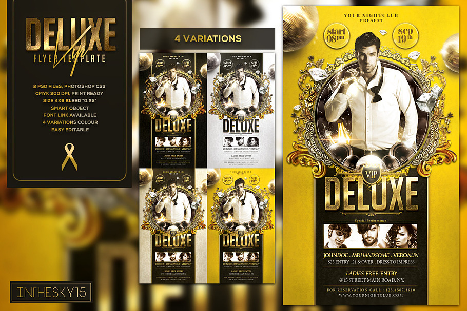 VIP Deluxe Flyer Template in Templates - product preview 8