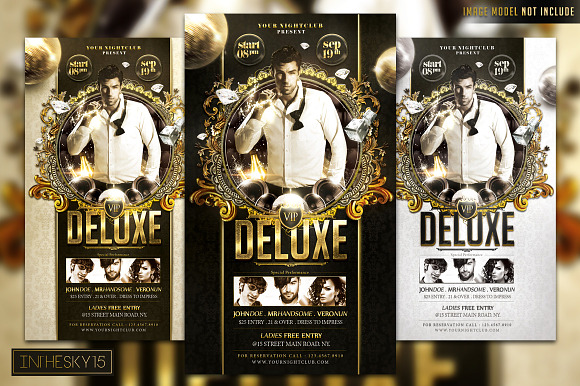 VIP Deluxe Flyer Template in Templates - product preview 1
