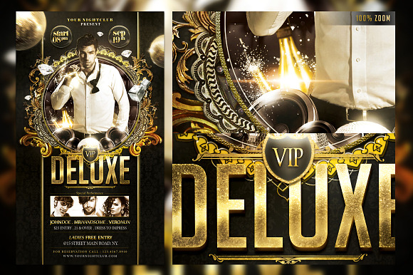 VIP Deluxe Flyer Template in Templates - product preview 2
