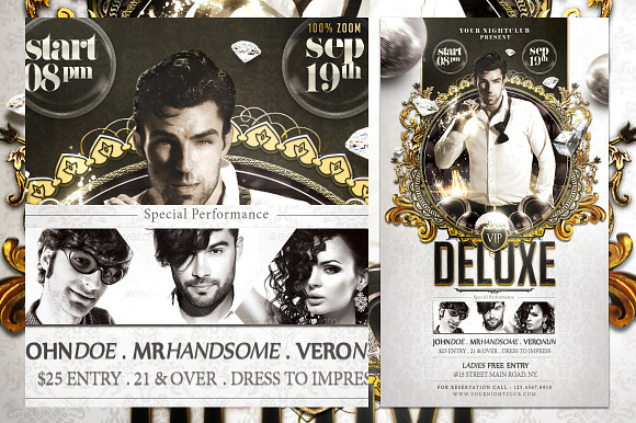 VIP Deluxe Flyer Template in Templates - product preview 3