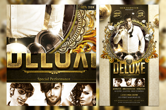 VIP Deluxe Flyer Template in Templates - product preview 5