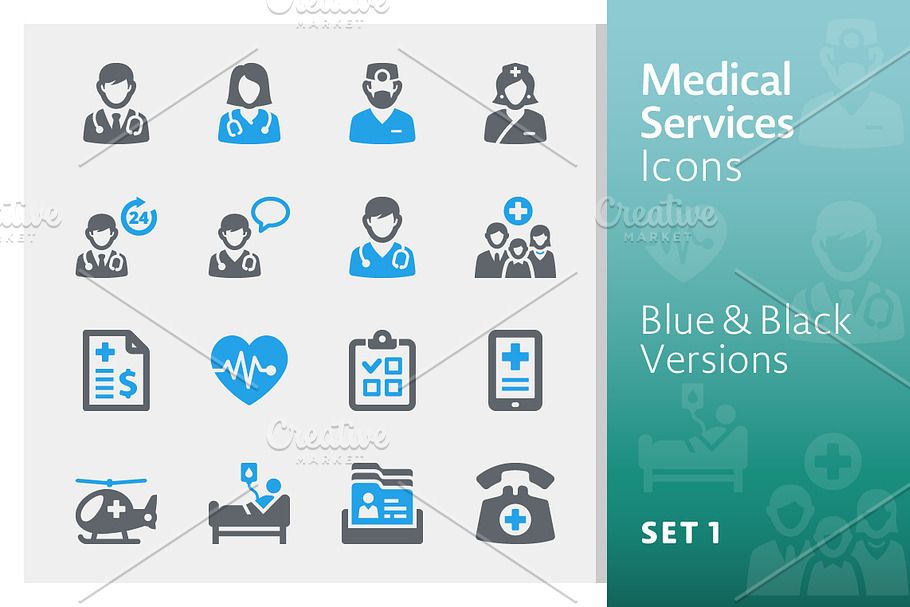 Medical Services Icons Set 1 - Sympa