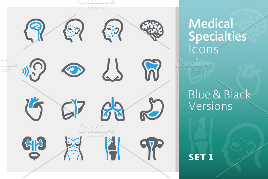 Medical Specialties Icons - Set 1    in Medical Icons - product preview 8