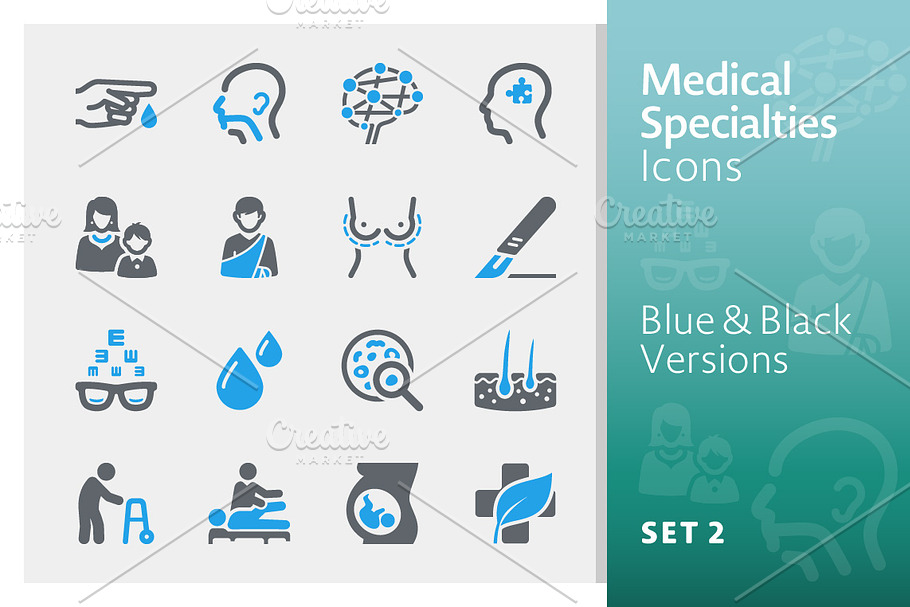 Medical Specialties Icons - Set 2  in Medical Icons - product preview 8