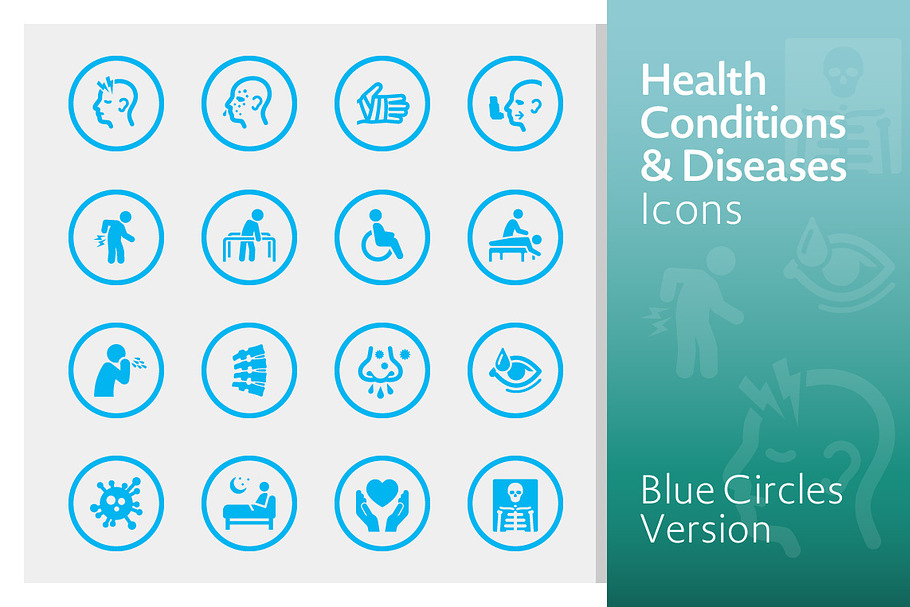 Health Conditions & Diseases Icons in Health Icons - product preview 8