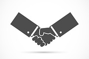Businessman handshake illustration