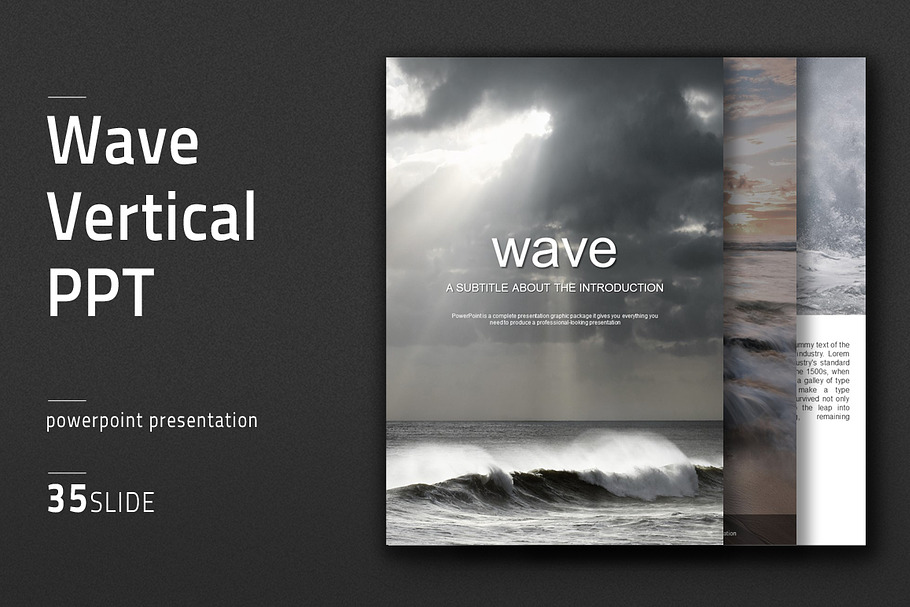 Wave Vertical PPT in PowerPoint Templates - product preview 8