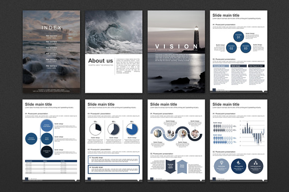 Wave Vertical PPT in PowerPoint Templates - product preview 1