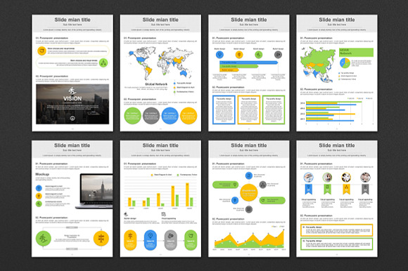 Grid PowerPoint Vertical Template in PowerPoint Templates - product preview 3