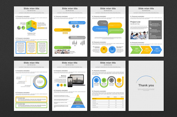 Grid PowerPoint Vertical Template in PowerPoint Templates - product preview 4