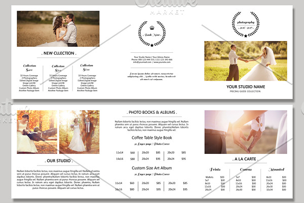 Trifold Price List Template -V511