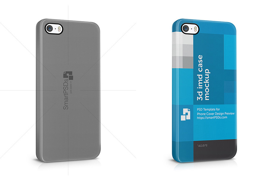 iPhone 5-5s 3d IMD Case Mockup Right