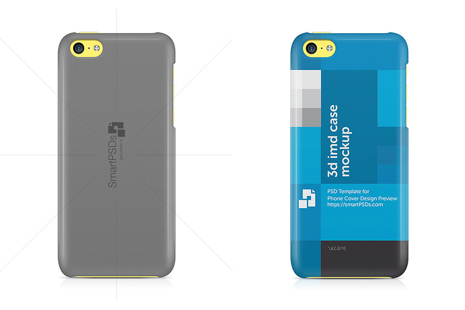 iPhone 5C 3d Case Mock-up in Product Mockups - product preview 8