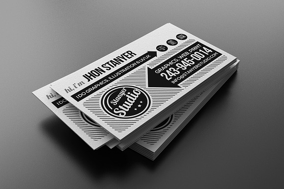 Agency/Studio business Card #45 in Business Card Templates - product preview 1