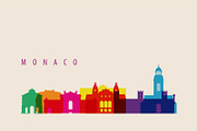 Monaco Skyline Illustration