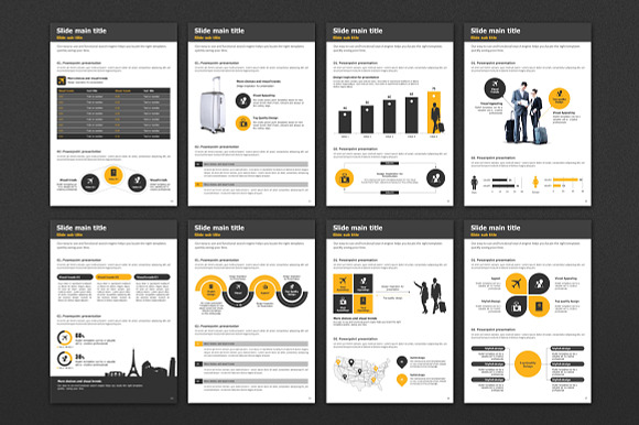 Flight  PPT  Vertical in PowerPoint Templates - product preview 2