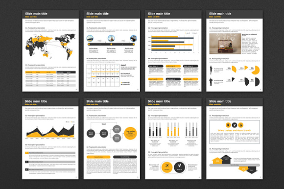 Flight  PPT  Vertical in PowerPoint Templates - product preview 3