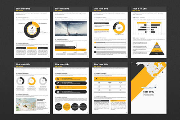 Flight  PPT  Vertical in PowerPoint Templates - product preview 4