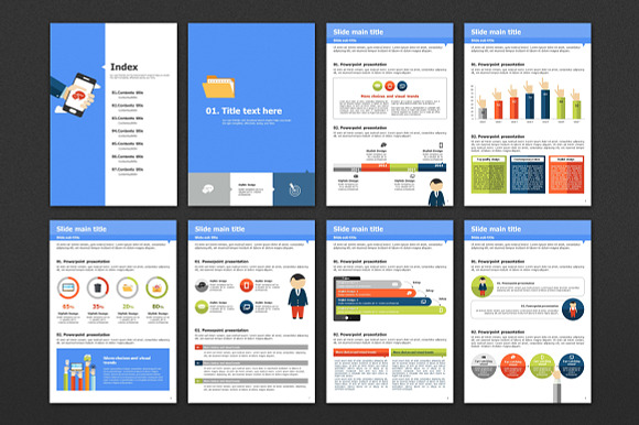 Social Network PowerPoint Vertical in PowerPoint Templates - product preview 1