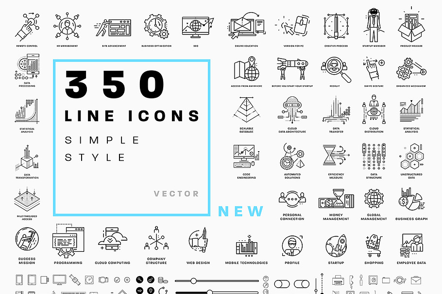 +350 Line Business Icons Collection in Business Icons - product preview 8