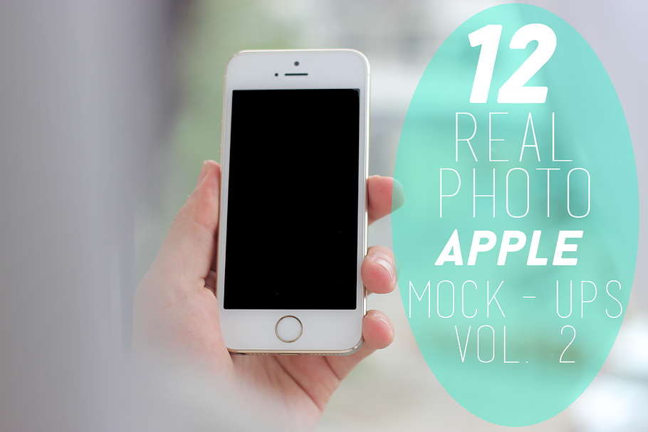 12 Real Photo Apple Mock-ups Vol. 2 in Mobile & Web Mockups - product preview 8