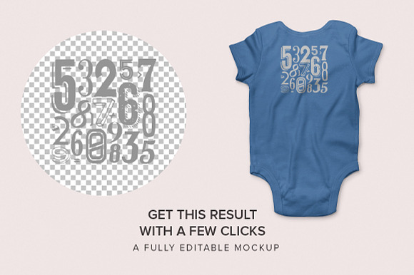 Baby Rib One Piece Mockups in Product Mockups - product preview 1