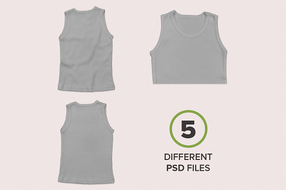 Baby Rip Top Tank Mockups in Product Mockups - product preview 5