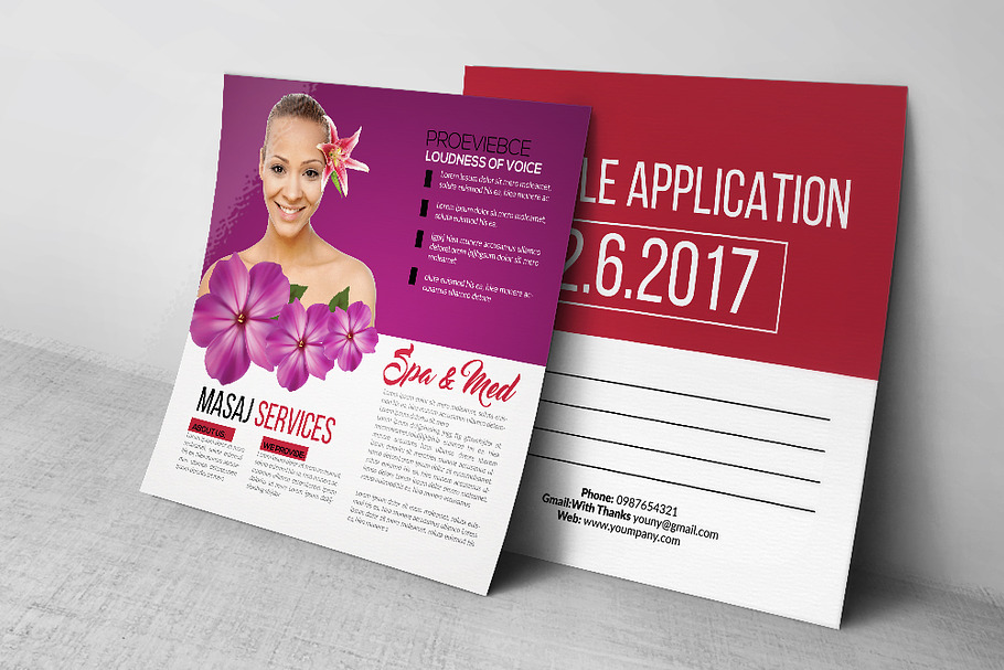Beauty Spa & Massage Post Card in Postcard Templates - product preview 8