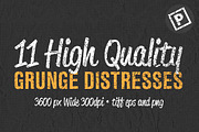 11 High Quality Grunge Distress Set