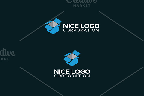 isometric box logo in Logo Templates - product preview 1