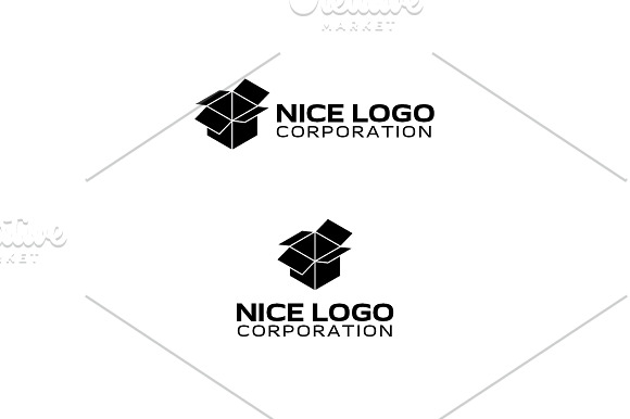 isometric box logo in Logo Templates - product preview 2
