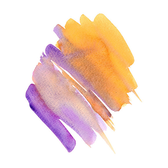 Watercolor (raster and vector) blots in Textures - product preview 5